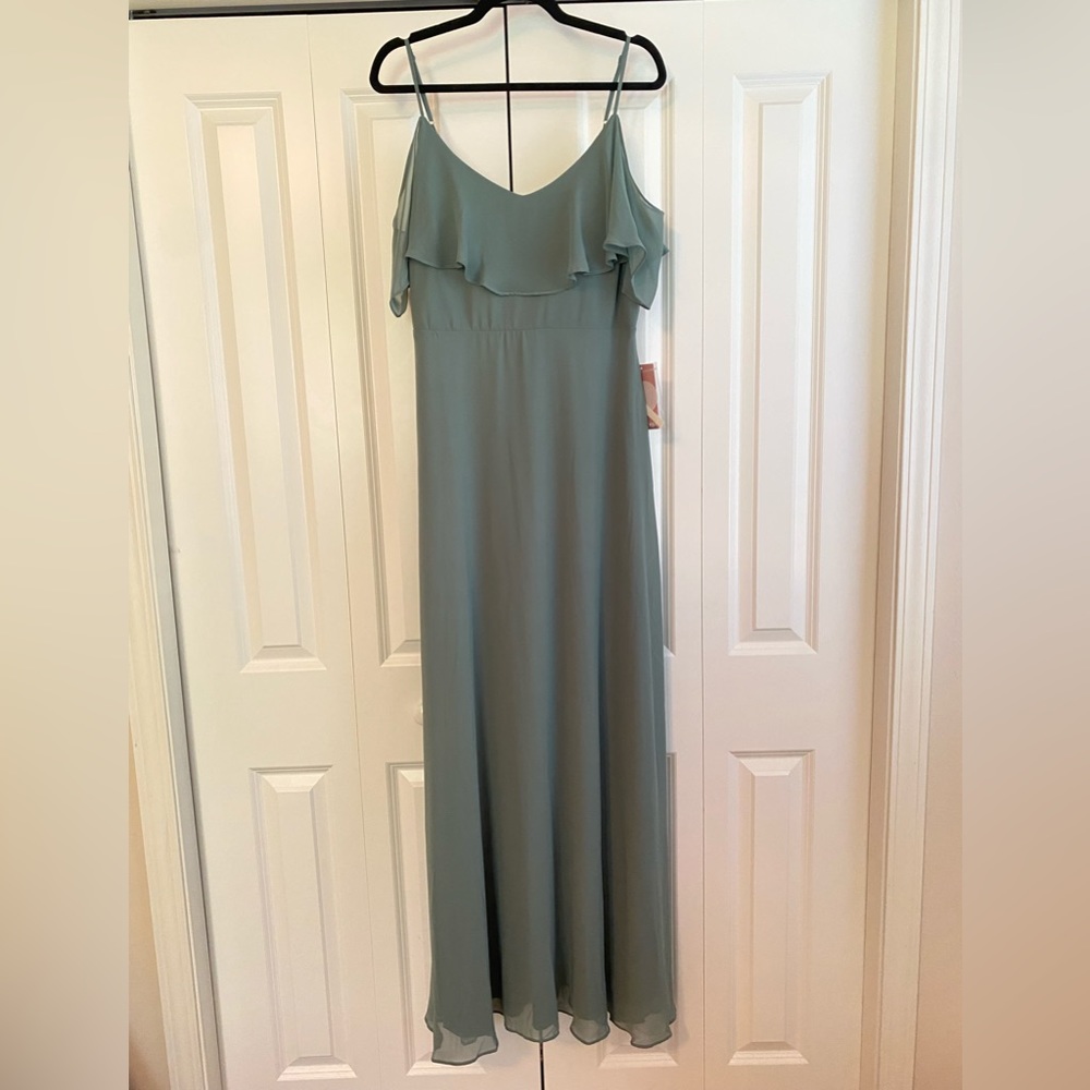 NWT Jane Convertible Dress Chiffon in Sea Glass - Picture 6 of 10